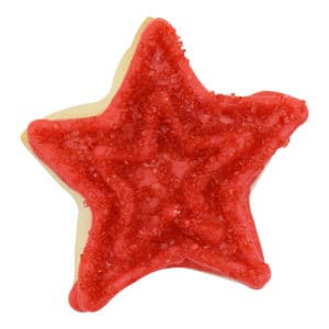 red star cookie