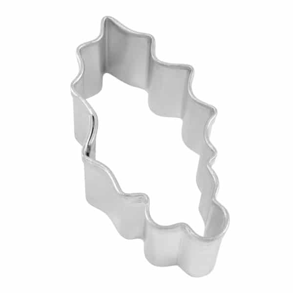 1.75" Mini Holly Leaf cookie cutter