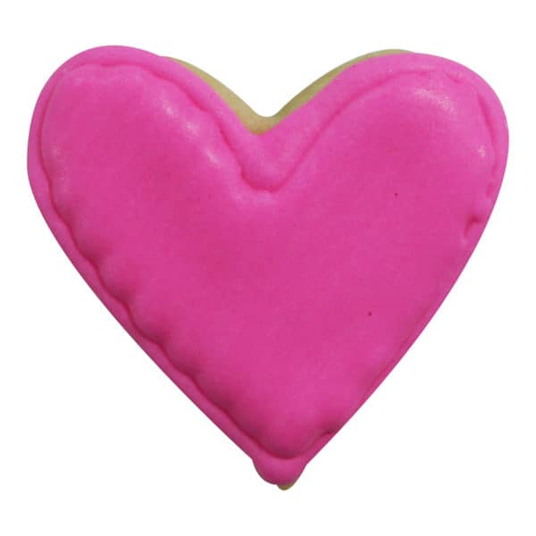 pink heart cookie