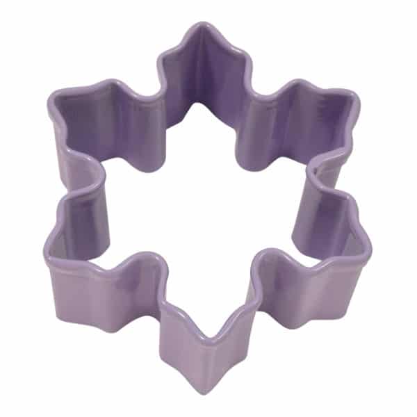 1.5" Lavender Mini Snowflake cookie cutter