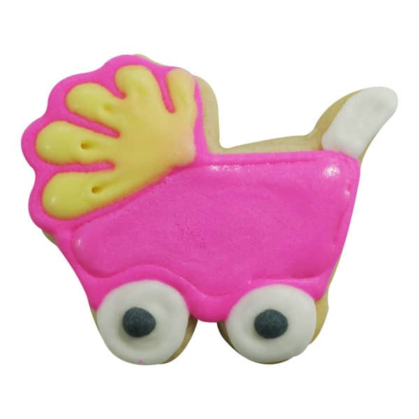 baby carriage cookie