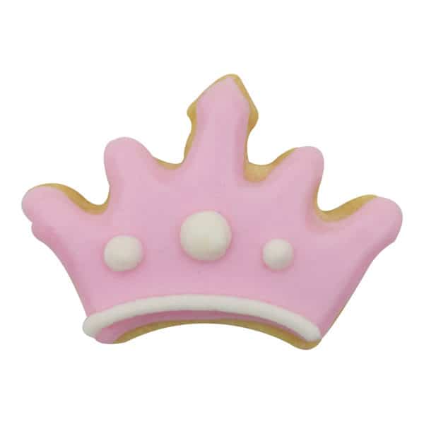 pink crown cookie