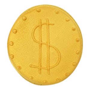 gold coin cookie