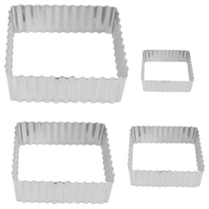 fluted rectangle cookie cutters
