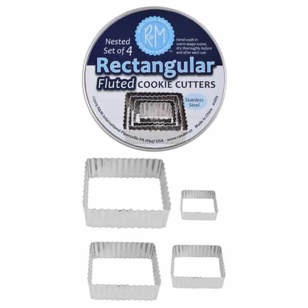 FLUTED RECTANGLE 4 PC SET