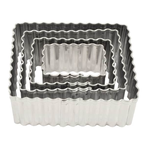 FLUTED RECTANGLE 4 PC SET