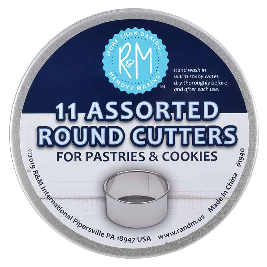 Cookie Cutter Set Plain Round 11 Piece