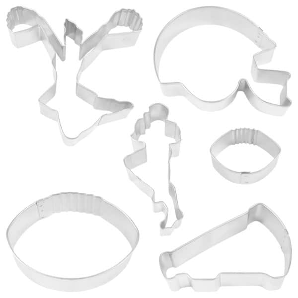 FOOTBALL cookie cutter set with 6 pieces