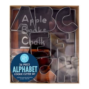 alphabet cookie cutter set