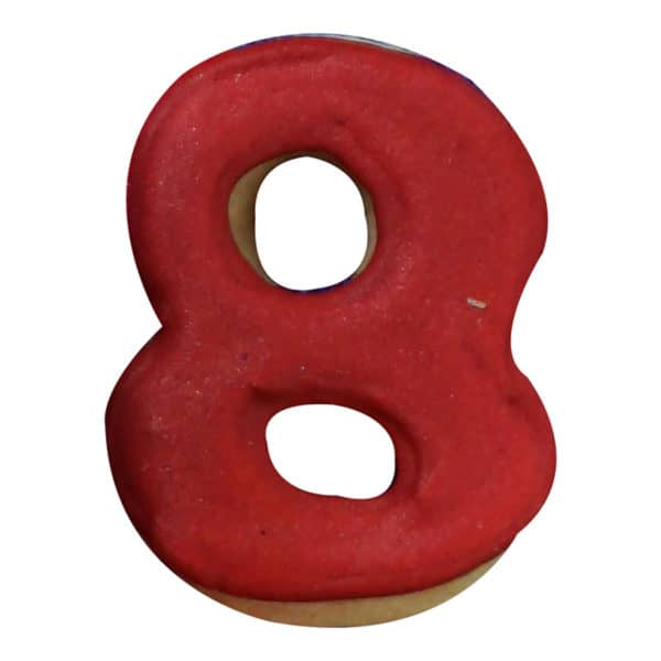 number 8 cookie