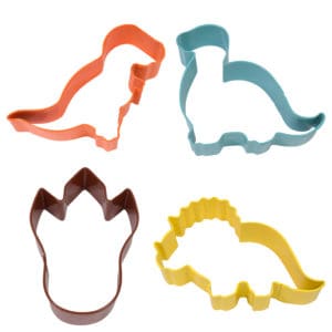 dinosaur 4 piece cookie cutter set