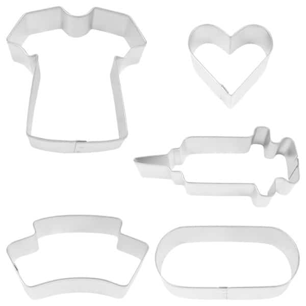 nurse themed cookie cutter set with syringe pill and mroe shapes