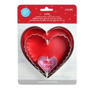 Cookie Cutter Set  Assorted Sizes VALENTINE'S DAY 4 pc 