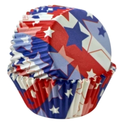 Cupcake Liners Patriotic /50