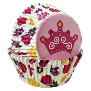 Princess themed cupcake liner in standard size