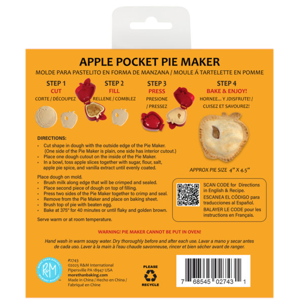 Pocket Pie Maker Apple Shape 5" - Image 4
