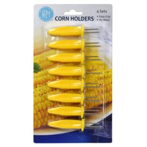 JUMBO CORN HOLDERS S/8 CARDED