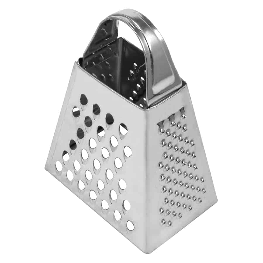 Tramontina Mini Utility Grater in Stainless Steel with Black Polypropylene Handle 25640100