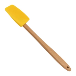 Mini Spoon/Spatula Silicone Yellow