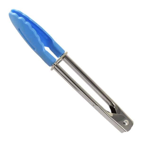 MINI SERVING TONGS 7" BLUE