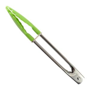 MINI SERVING TONGS 7" GREEN