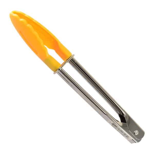 MINI SERVING TONGS 7" YELLOW