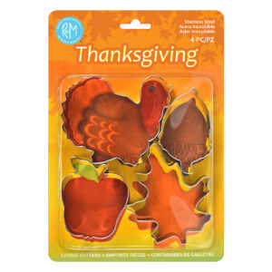 Thanksgiving Cookie Cutters 4 PC S/S Set Carded