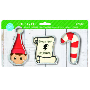 Holiday Elf 3 PC Cookie Cutter Set