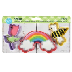 Spring 3 PC Color Cookie Cutter Carded Set