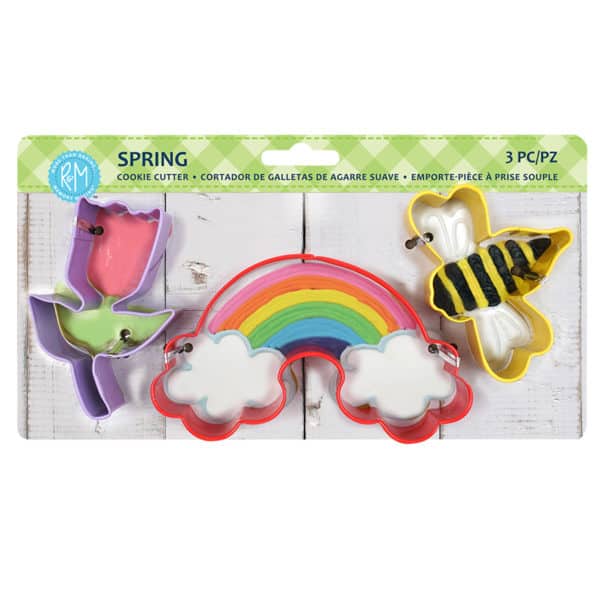 Spring 3pc Color Cookie Cutter Carded Set