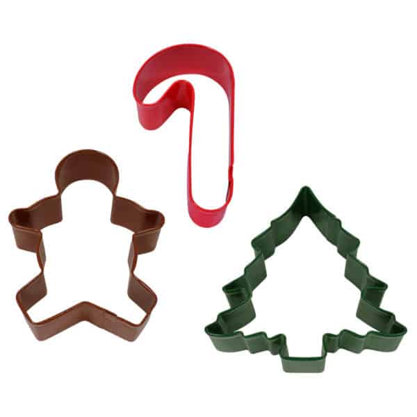 Christmas 3pc Color Cookie Cutter Carded Set
