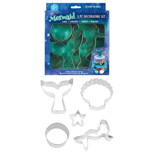 MERMAID CAKE DECORATING 5 PC SET