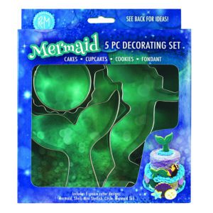 mermaid cake decorating set