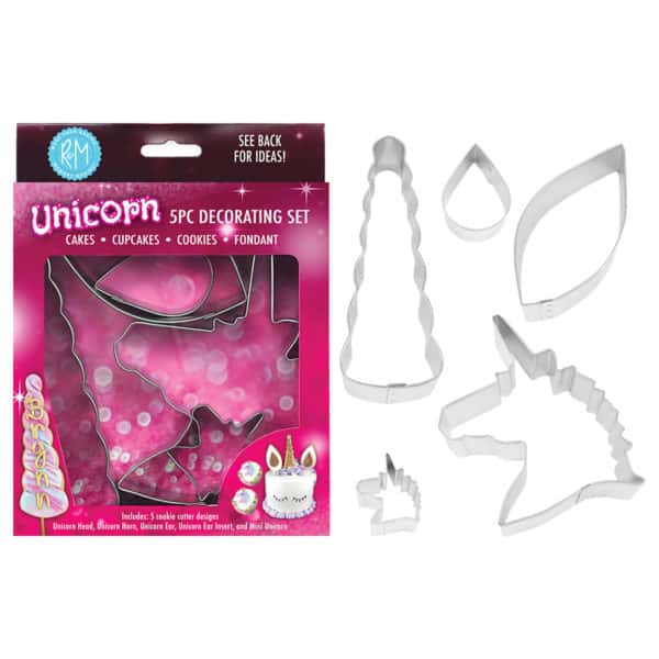 UNICORN CAKE DECORATING 5 PC SET