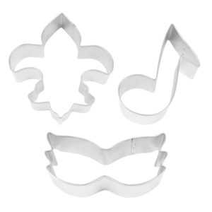 Mardi Gras 3 PC Cookie Cutter Set - Image 2