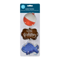 Gone Fishing 3 PC Cookie Cutter Set