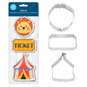 Circus  3 PC Cookie Cutter Set - Image 3
