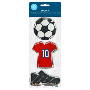 Soccer 3 PC Cookie Cutter Set