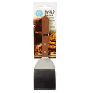 SPATULA 7.5" W/ WOOD HANDLE CARDED