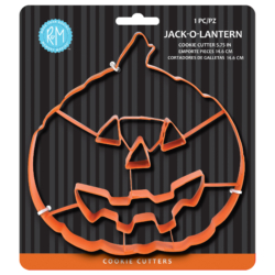 Jack-O-Lantern Cookie Cutter w/ Cutouts (Orange, 5.75″)