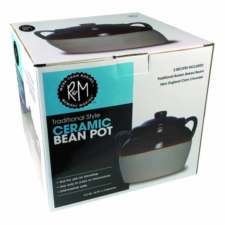 Ceramic Bean Pot Cooks Beans, Soups and Stews R&M International