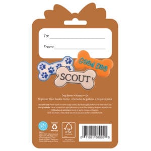 Dog Bone Cookie Cutter 3.5" Carded - Image 2