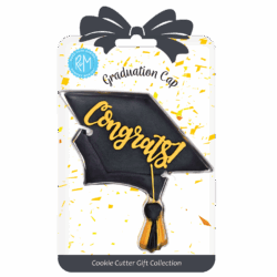 Graduation Cap Cookie Cutter 4.5″ Carded